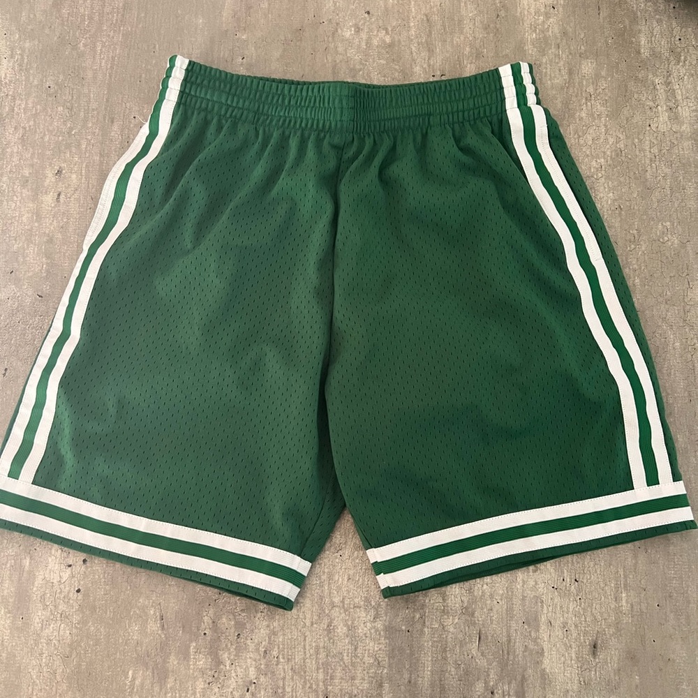 Mitchell and Ness Swingman Shorts Large Celtics Road
